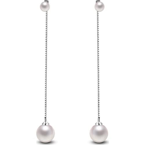 XXZHJ Europe And The United States 2020 Punk New Fashion Earrings Tassel Long Section Ear Pearl Lady Wholesale Earrings