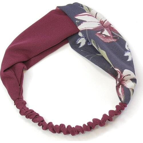 Korean style fashion women knot elastic turban headband hair head bands accessories for women girls scrunchy headbands headwrap