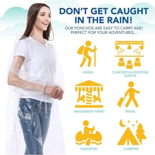 1pcs Disposable Adult Emergency Motorcycle Rainproof Rain Coat Poncho Cycling Hiking Anti-droplets Motorcycle Rainwear Jacket