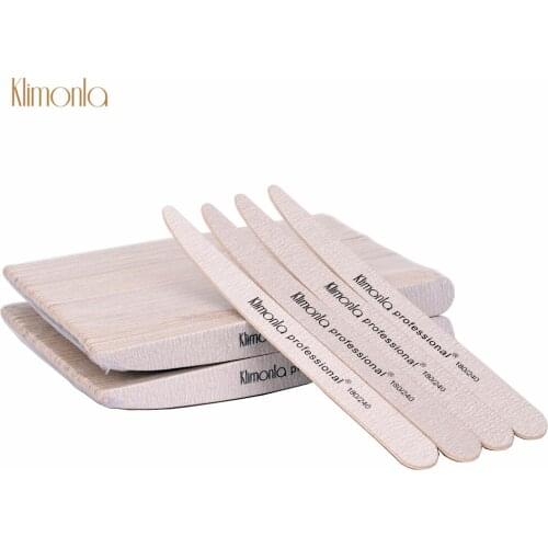 200Pcs/Set Sandpaper Nail Files 180/240 Grit Grey Buffing Block UV Gel Polishing Wooden Pedicure Care Tools Salon File Supplier