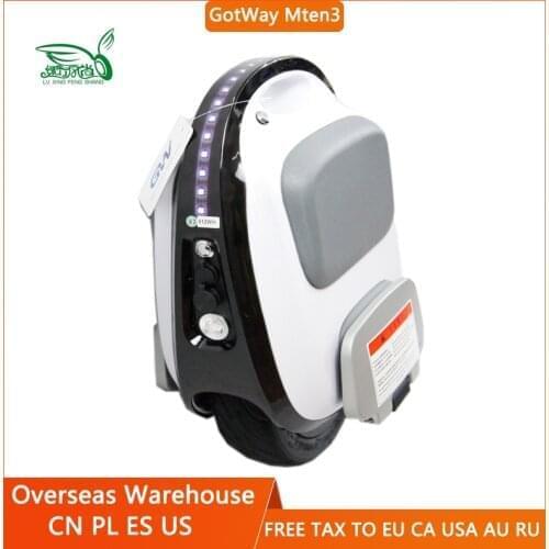 2020 Gotway Mten3 Electric Unicycle One Wheel Scooter Self Balancing Vehicle 10inch 84V 800W Motor,Max Speed 40km/h+,Weight 10kg