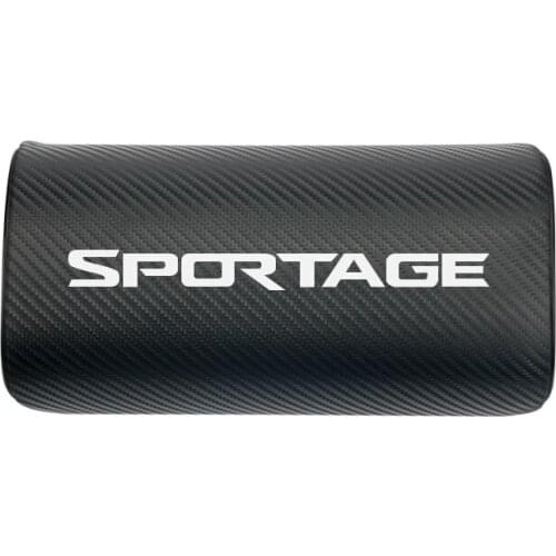 Car neck pillows both side pu leather single headrest case for KIA SPORTAGE 2017 2018 Accessories Car Styling