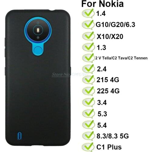 Case For Nokia 1.4 X10 X20 G10 G20 6.3 2 V Tella 215 225 C1 Plus 1.3 2.3 3.4 2.4 C1 C2 C3 5.3 5.4 Etui for Nokia 8.3 Back Cover