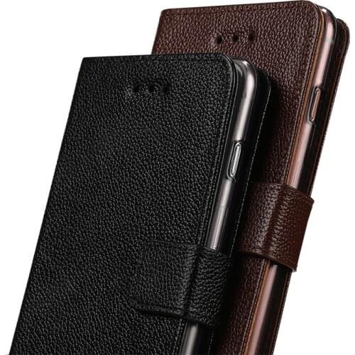 Fashion brand phone for samsung galaxy s6 s7 s9 case handmade custom flip phone case Genuine leather for samsung a8 2018 case