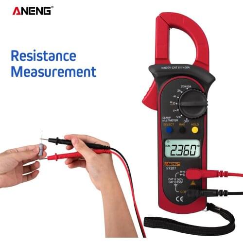 ANENG ST201 Digital Clamp Multimeter Ammeter Transistor Tester Voltage Tester