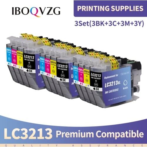 IBOQVZG LC 3211 Compatible for LC3211 LC3213 Ink Cartridge For Brother DCP-J772DW DCP-J774DW MFC-J890DW MFC-J895DW Printers
