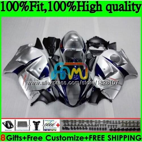 Injection For SUZUKI Hayabusa GSXR 1300 GSXR-1300 57BS.228 GSXR1300 08 13 14 15 Blue silver 16 2008 2013 2014 2015 2016 Fairing