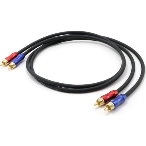 X415 HIFI Amp Audio Cable RCA Interconnect Cable Copper Audio Grade Hifi Cable RCA Size 0.5m 1m 1.5m 2m, HiFi Audio Cable RCA