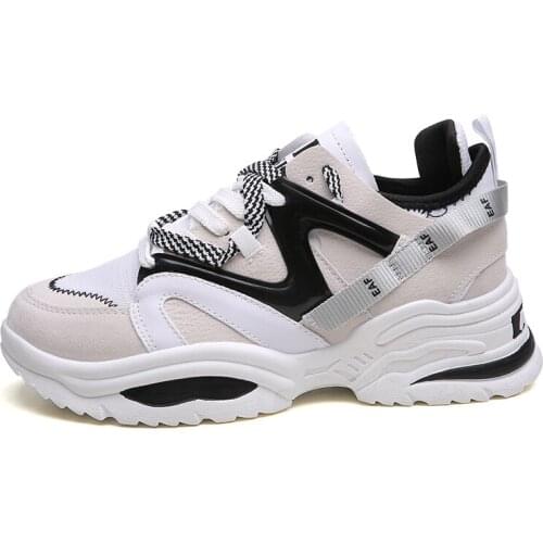 Women Sneakers White Fashion Retro Platform Running Shoes Lady Autumn Winter footwear Breathable zapatos de mujer