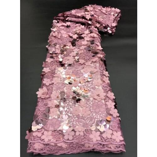 Hot-selling exquisite sequins with 3D applique bead embroidery, high-quality fabrics, suitable for fashionable ladies' skirts