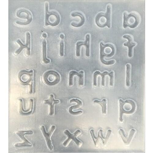 Lowercase English Letters Fondant Alphabet Letter Silicone Mold 3D Chocolate Mould Cake Decorating Tools C015