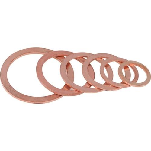 Copper Flat Washers Sealing Ring Washer Gasket M5 M6 M8 M10 M12 M14 M16 M18-M48