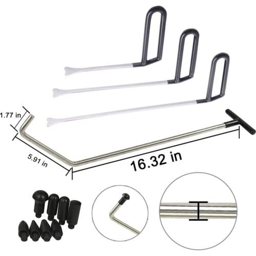Push Rod Hooks Set Paintless Dent Repair Tools Dent Puller Car Rwmoval Tools Tap Down Car Tools Kit Manual Combination Tool