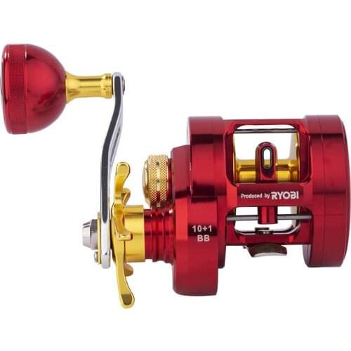 New All meta l cast drum wheel 6.8:1 speed ratio Anti-fry line Sea fishing Fishing reel 12 kg braking force