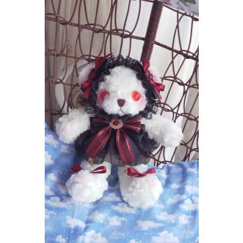 Origional Lolita Bloody Bear Bag Dark Doll Backpack Lolita Soft Sister Over-the-Shoulder Bag