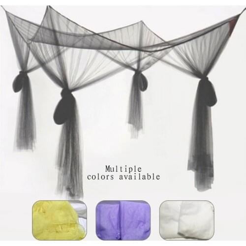 Sexy Mosquito Net Palace Four Door King/Queen Double Size Home Single Bed Prevent Insect Outdoor Square Grace White Canopy Net