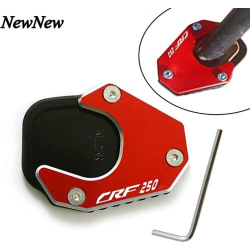 Motorcycle CNC Kickstand Foot Side Stand Extension Pad Support Plate Enlarge Stand For HONDA CRF 250 RALLY CRF250L 2017-2021