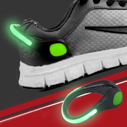 LED Bicycle Warning Flashing Light Luminous Shoe Clip Safety Night Lamp Running Camping Shoes Bike Lights Glow Party