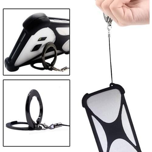 Shockproof Case For UMiDIGI Power 3 Silicone Elastic Bumper Ring Buckle Phone holder for Umidigi S S2 S2 Pro Universal case