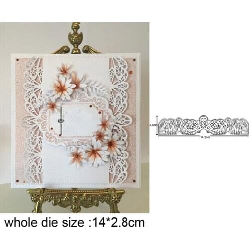 Craft dies Lace Strip Border Cutting Dies Stencils For Greeting Card Making Scrapbooking dies Metal Dies Nouveau Arrivage 2020