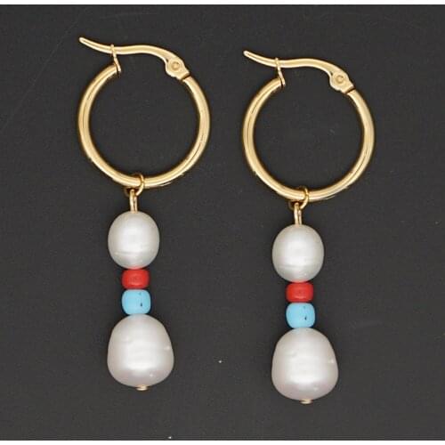 Go2boho High Quality Freshwater Real Natural Pearl Earrings Handmade Long Earring Fashion Women Jewelry Making Wholesale