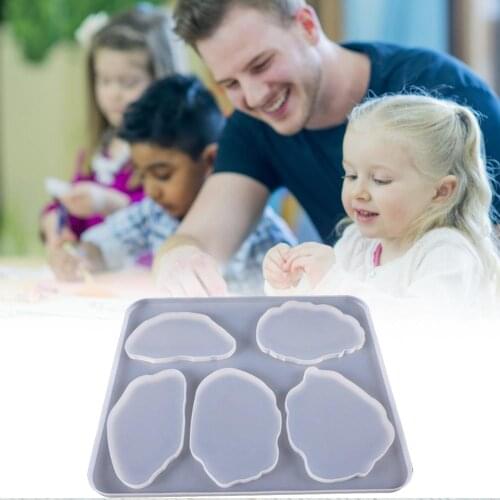 Silicone Resin Molds Irregular Coasters Pendant Mold For Jewelry Making DIY Craft