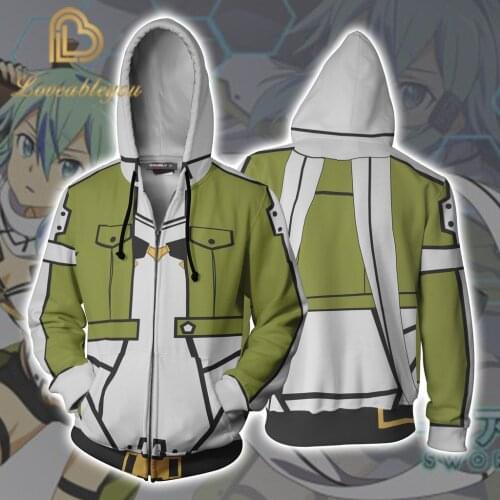 Anime Sword Art Online 3d Hoodies Cospaly SAO Hoodies Men Thick Sword Art Online Sweatshirts Nice Top Clothing men women