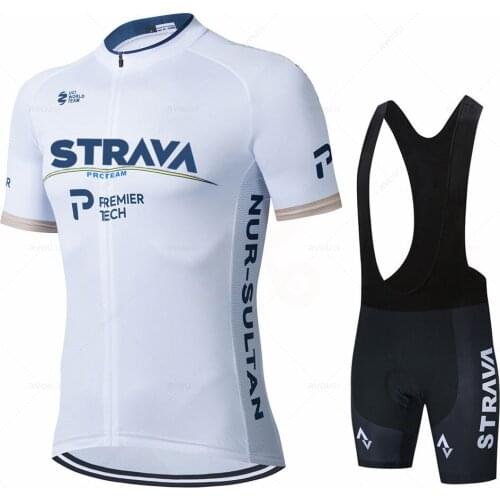 2021 STRAVA Summer Cycling Jersey Sets Breathable MTB Bicycle Cycling Clothing Mountain Bike Wear Clothes Maillot Ropa Ciclismo