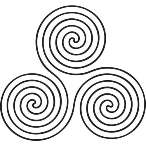 Unique Circle Swirls Vinyl Stickers Car Decal Car Window Trunk Decals Hot Waterproof Removable Decor L296