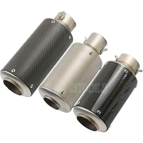51mm 60mm Motorcycle Exhaust Carbon Fiber Modified Exhaust Nice Sound For YAMAHA KAWASAKI HONDA KTM DUCATI SUZUKI SC005