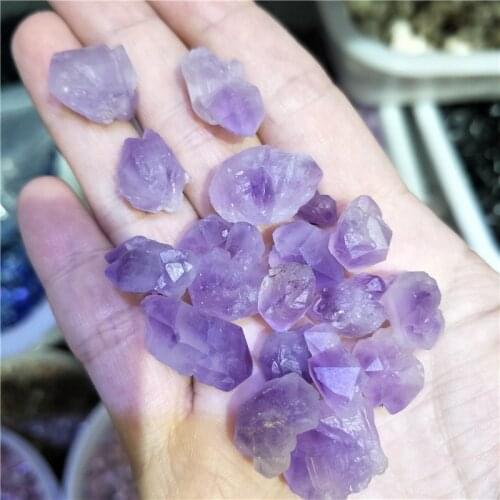 100g Amethyst crystal Properties rough amethyst cluster point stone healing crystals amethyst stone wedding party dec