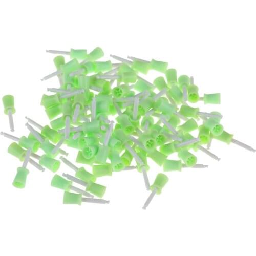 100Pcs/set Dental Polishing Rubber Cup Teeth Stain Removal Whitening Polishing Dentist Tool