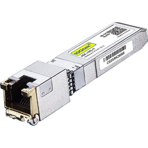 10GBase-T SFP+ Transceiver, up to 80 meters @CAT.6a