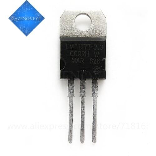 10pcs/lot LM1117T-3.3 LM1117-3.3 LM1117T 3.3V LM1117 TO-220 In Stock