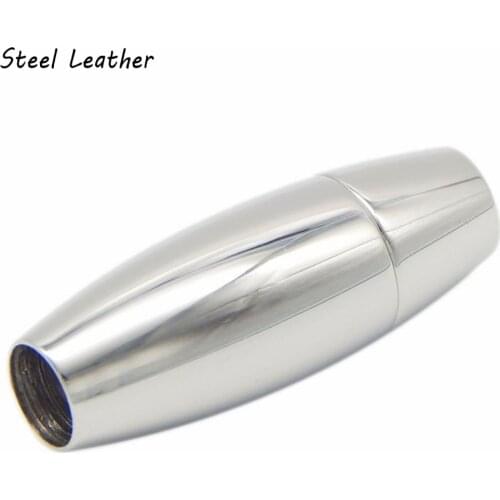 20pcs/lot engrave logo hole:6/7/8mm Magnetic Clasps Stainless Steel Clasp Bracelet Connector Magnet Buckle Connectors for Jewel