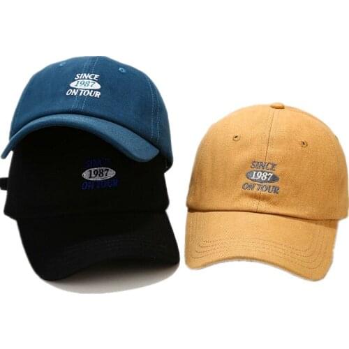 LDSLYJR 1987 letter embroidery cotton Baseball Cap Adjustable Snapback Hats for men and women 244