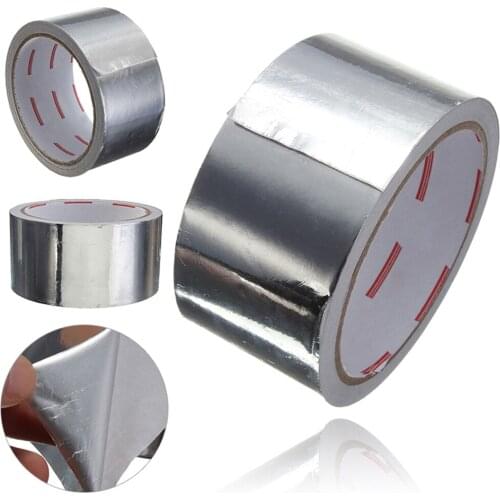 5CM * 17M Adhesive Sealing Tape Heat Resistance Pipe Repair High Temperature Resistant Aluminium Foil Adhesive Tape