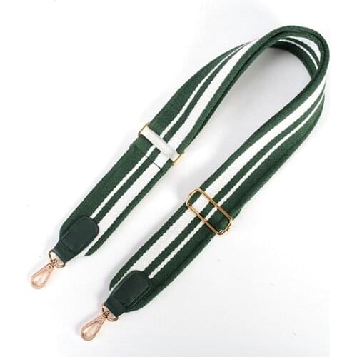 5cm Wide Bag Strap Colorful Hit Color Stripes Canvas Bag Shoulder Band for DIY Handmade Bag Accessories FASHIONS KZ KZ151332