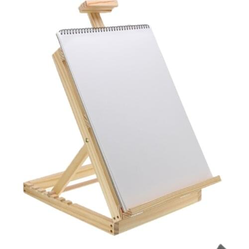 53-63cm Adjustable Folding Tabletop Wooden Easel H-Frame Stand Sketch Easel for Artist Painting Drawing Easel Art Supplies
