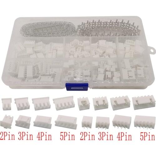 560Pcs/Box XH2.54 2P 3P 4P 5Pin 2.54mm Header Male Plug /Female Jack Plastic Housing Jumper Wire Cable Crimp Terminal Connector