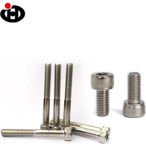 JINGHONG DIN912 SS 304 Hex Socket-head Cap Screw M3*5/6/8/10/12 100pcs