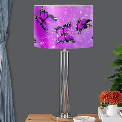 Butterfly Pattern Nordic Style PVC Lampshade Lighting Accessories Table Floor Bedroom Lamp Covers Washable Art Decor