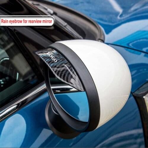 Car Rearview Mirror Rain Mirror Rain Eyebrow Sun VisorI Rearview Mirror Accessories For BMW MINI