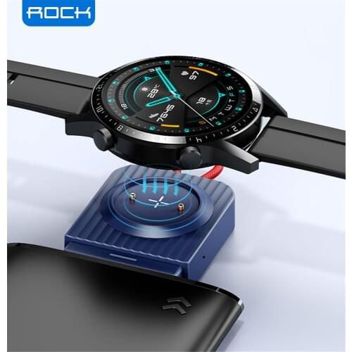 ROCK Magnetic Wireless Charger For Huawei Watch GT1 GT2 Portable Type C Wireless Fast Charging For Huawei Honor Magic 2 Watch