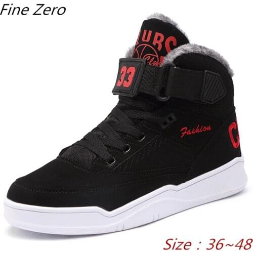 Unisex Winter Snow Boots Men Warm Plush Boots High Top Shoes Chaussure Mans Casual Shoes Big Size 48 Footwear Male Sneakers