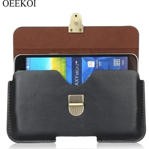 OEEKOI PU Leather Belt Clip Pouch Cover Case for ZTE Sonata 3 5 Inch