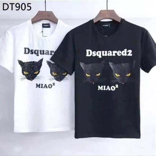 Dsq2 Mens Letter Short Sleeve T-Shirt Top DT905