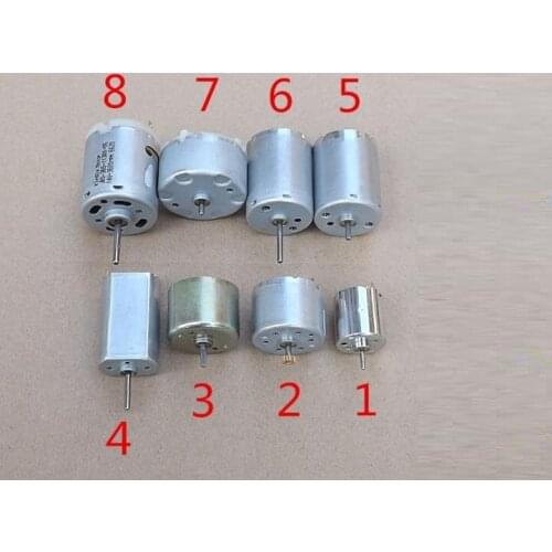 8PCS DC Motor Mix Set 3-14VDC 020 370 310 180 365 Motor