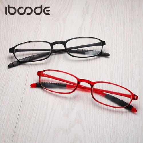 Iboode Flexible Reading Glasses Men Women Ultralight Soft Presbyopic Eyeglasses Unisex Eyewear Male Goggle Mirror Spectacle