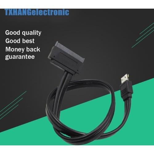 HDD Cable 22P 22Pin SATA to Dual Power eSATA USB 2.0 12V 5V Combo Adapter for 2.5"/3.5" Hard Disk Drive Cable diy electronics